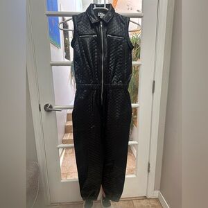 Children’s size M Black Quilted Jumpsuit